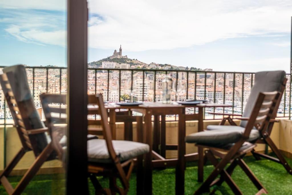 Terrace Apartment Old Port Exceptional View Marseille Exteriör bild